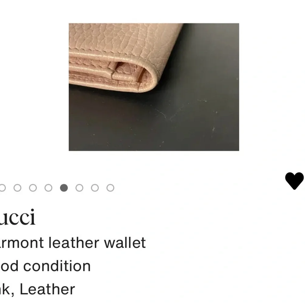 Gucci Marmont Pink Leather card holder mini - Picture 7 of 9